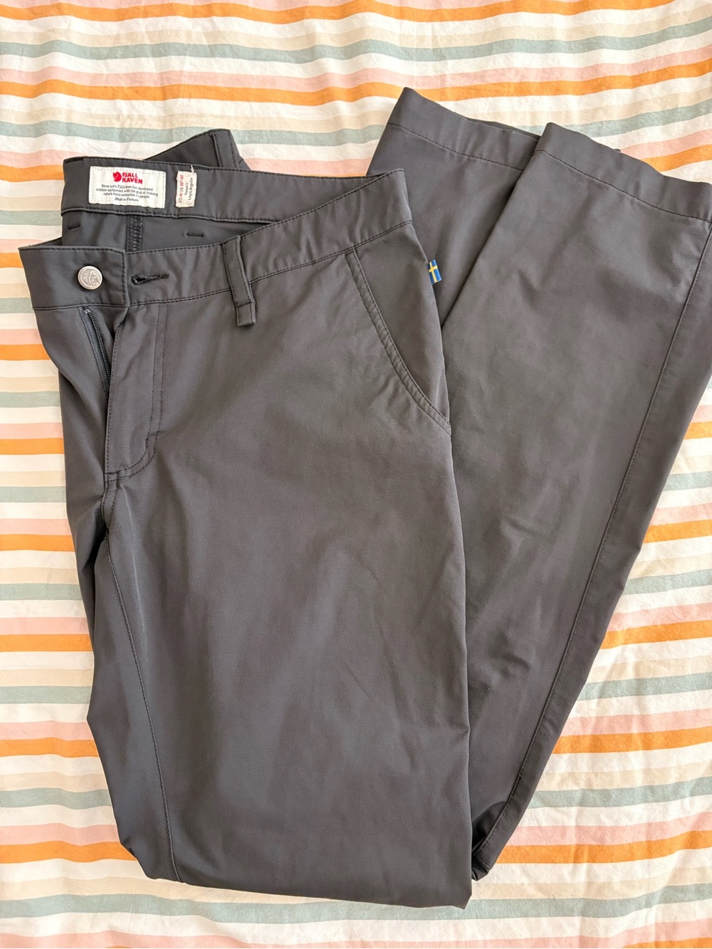 Fjallraven Abisko Gray Outdoor Hiking Pants 12
